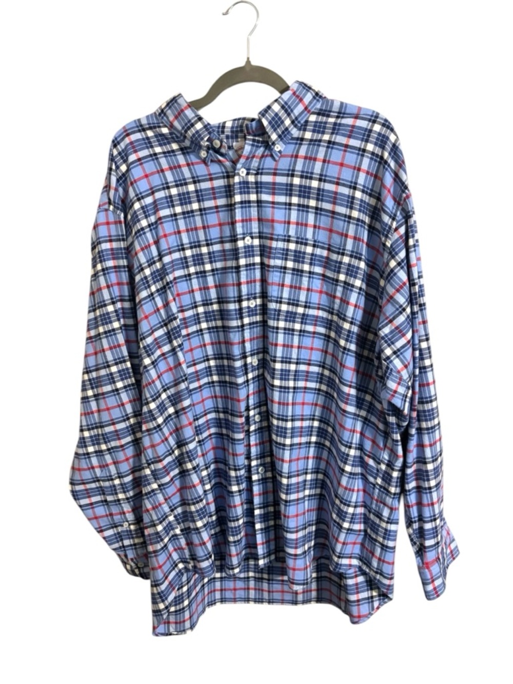 Brooks Brothers Blue Red Original Polo Shirt Long Sleeve Flannel XXL
